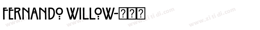 Fernando Willow字体转换